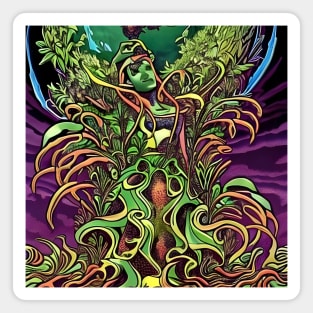 horror art girl Magnet